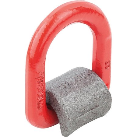 KIPP Lifting Point Swiveling Steel, Red, With Spring Strip, B=40 K0773.1001